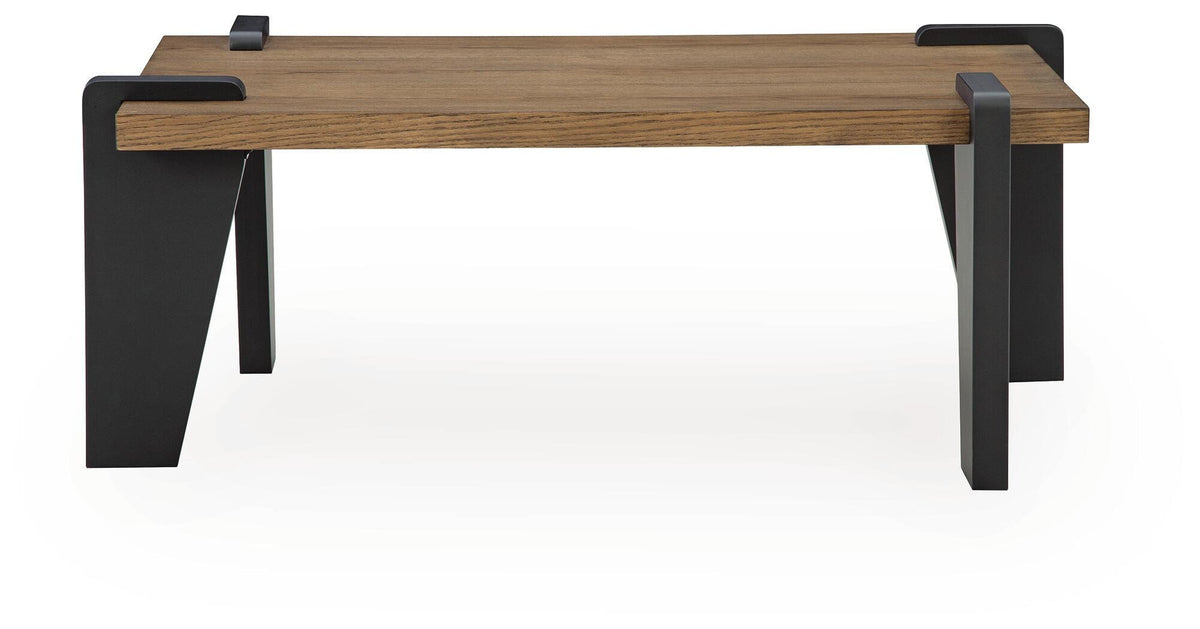 Weathermore Coffee Table - Brown/Black  (T531-SI) - Image 2