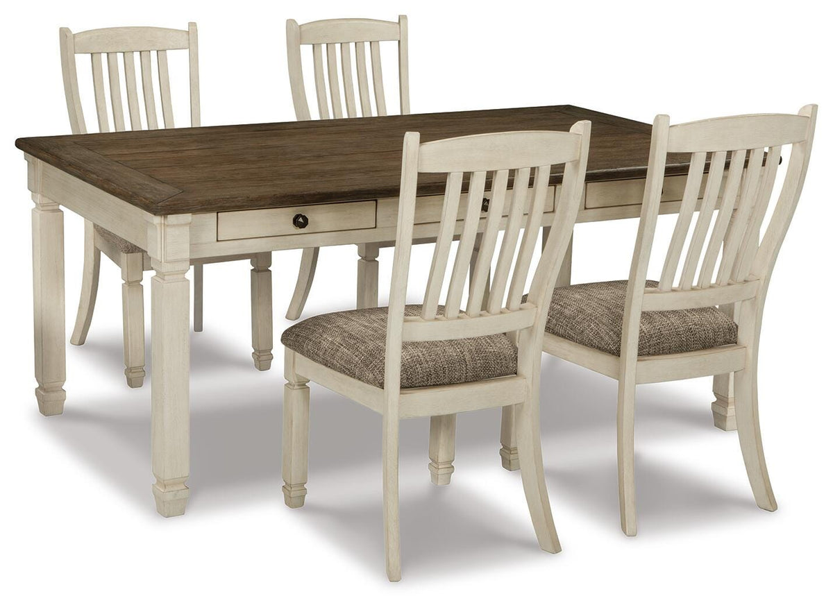 Bolanburg Dining Table with 4 Chairs (D647-SI)