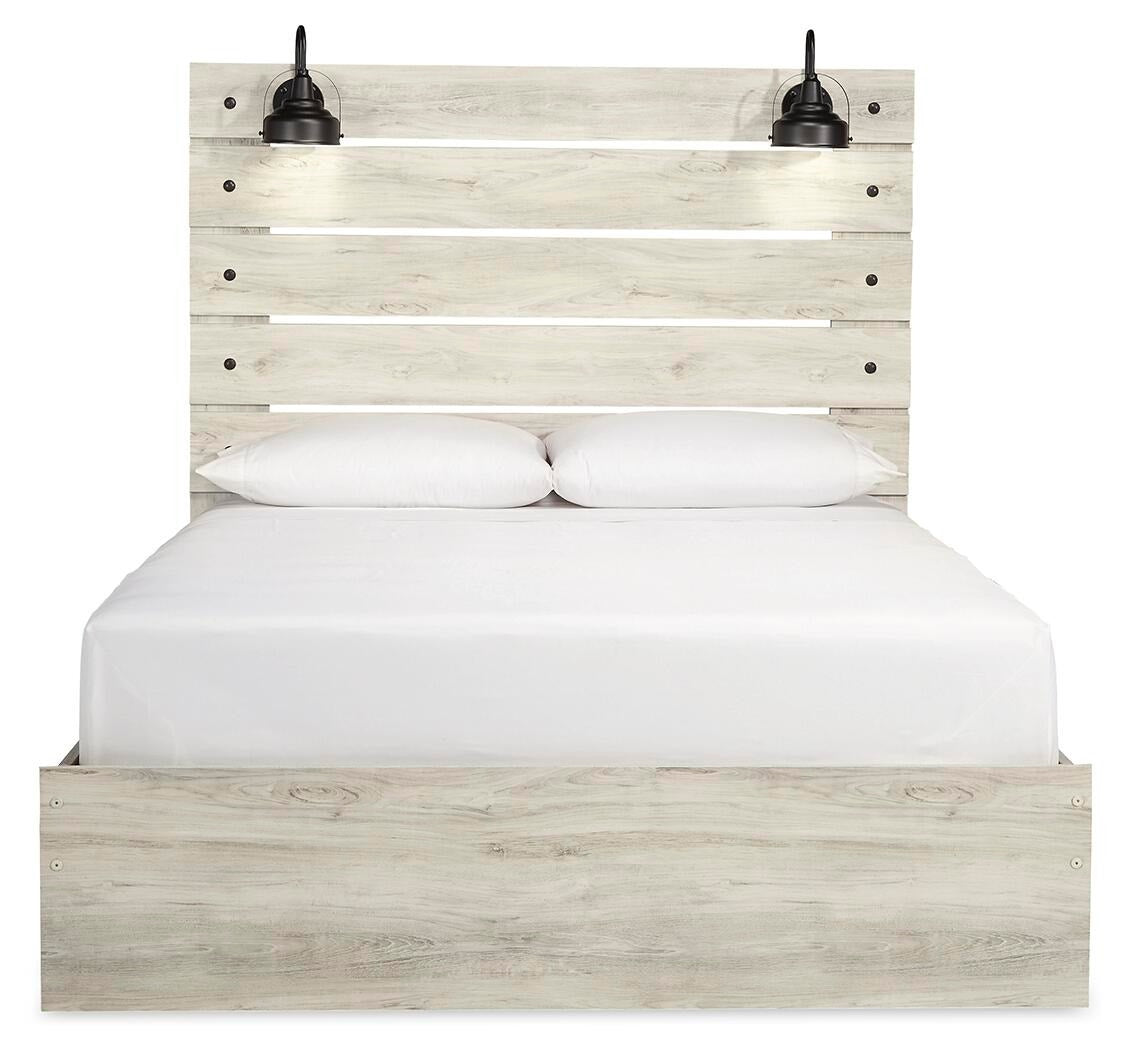Cambeck Panel Bed - Whitewash  (B192-SI) - Image 4