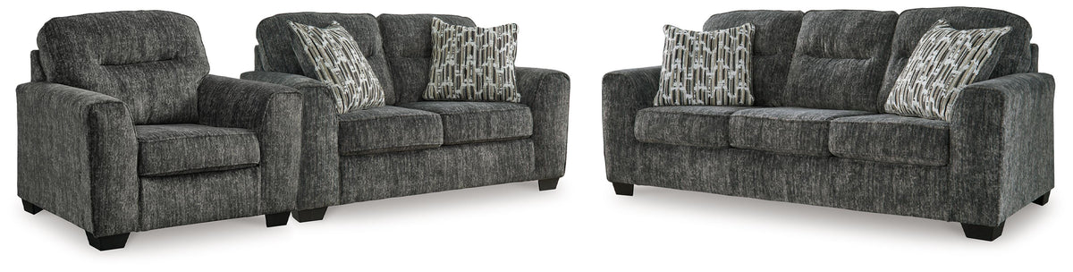 Lonoke Sofa, Loveseat and Oversized Chair (50504-SI)
