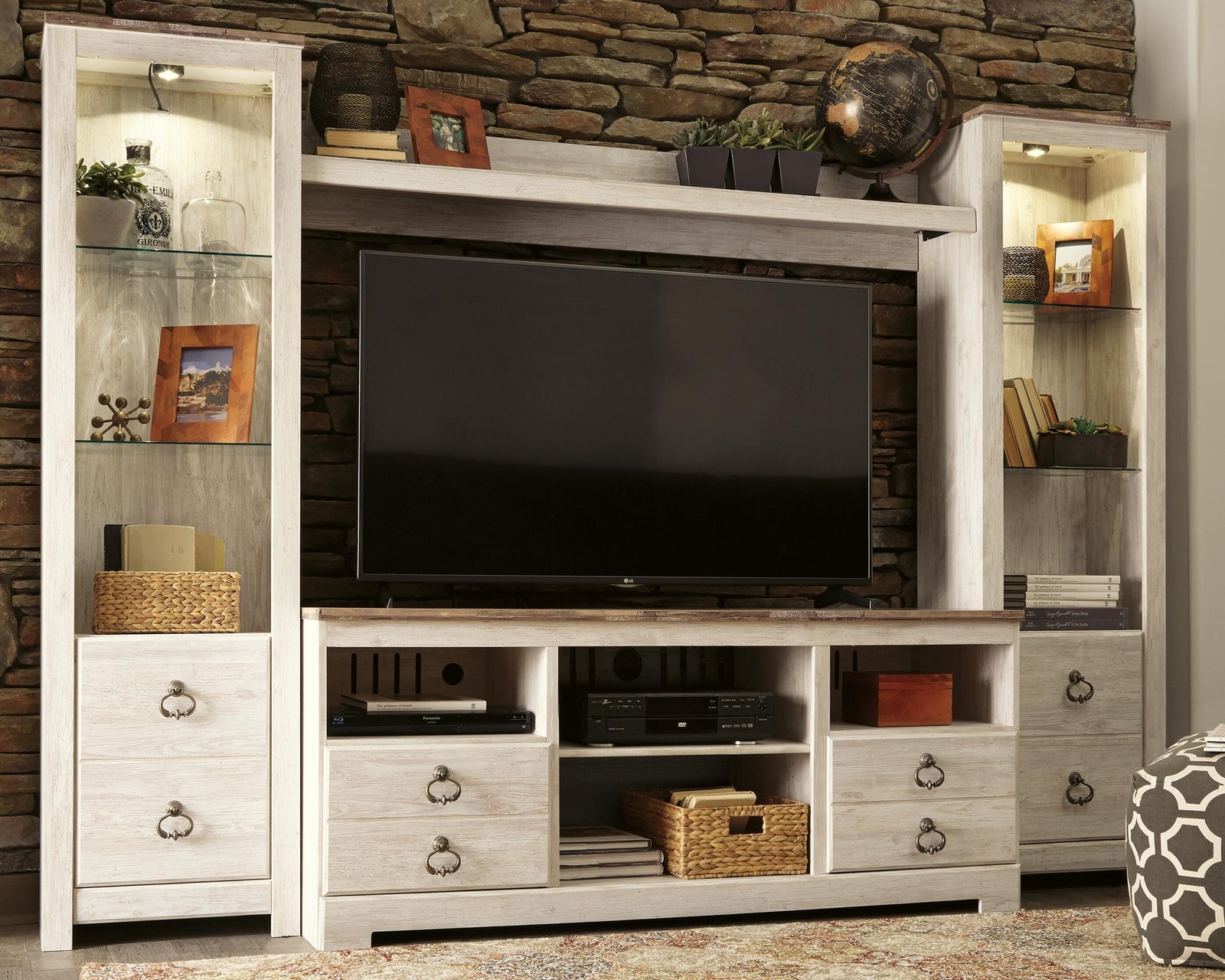 Willowton 4-Piece Entertainment Center (W267-SI) - Image 2