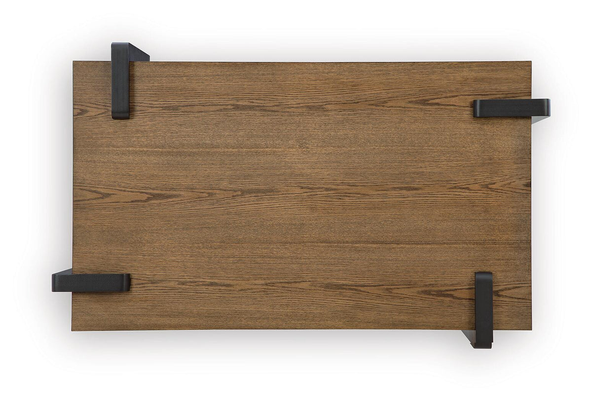 Weathermore Coffee Table - Brown/Black  (T531-SI) - Image 3