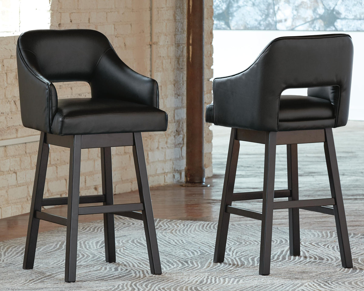 Tallenger Bar Height Bar Stool (Set of 2) (D380-SI)