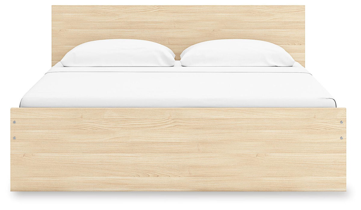 Onita Panel Platform Bed with 1 Side Storage - Natural  (EB9632-SI) - Image 4