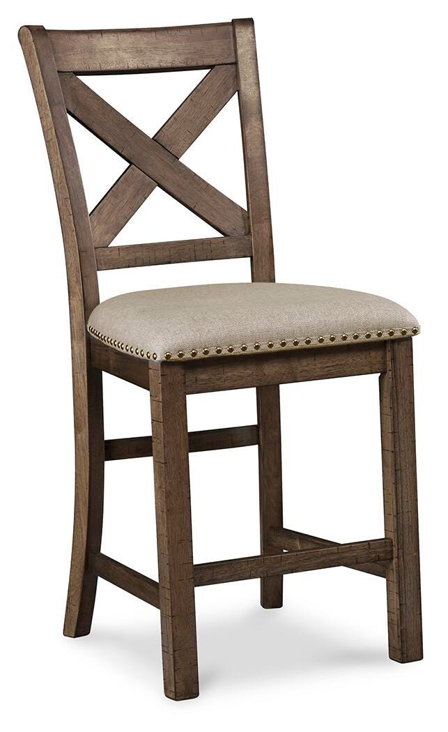 Moriville Counter Height Dining Table and 6 Barstools (D631-SI) - Image 4