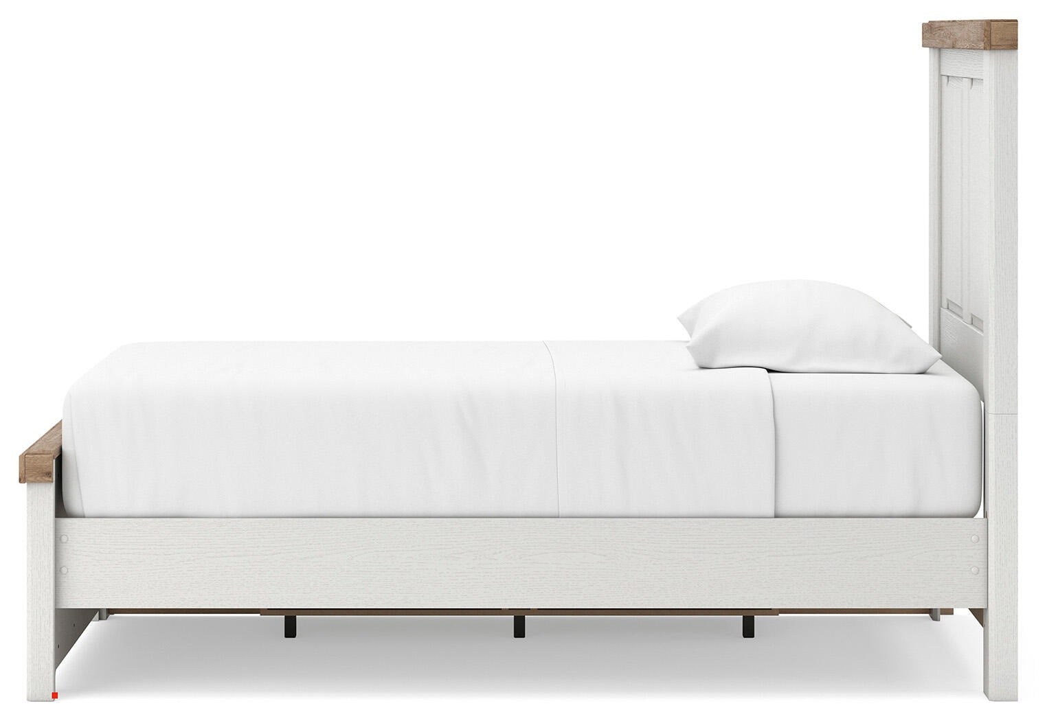 Savonport Panel Bed with Storage (Youth) - White/Brown  (B4615-SI) - Image 7