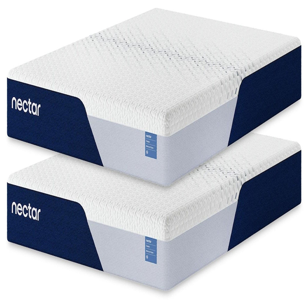 Nectar Classic Memory Foam 2 Twin XL Mattresses (M125-SI)