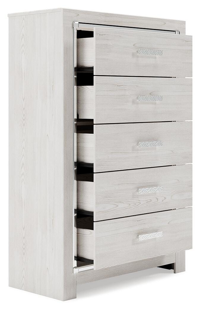 Altyra Storage Bed, Dresser, Mirror and 2 Chests - White  (B2640-SI) - Image 11