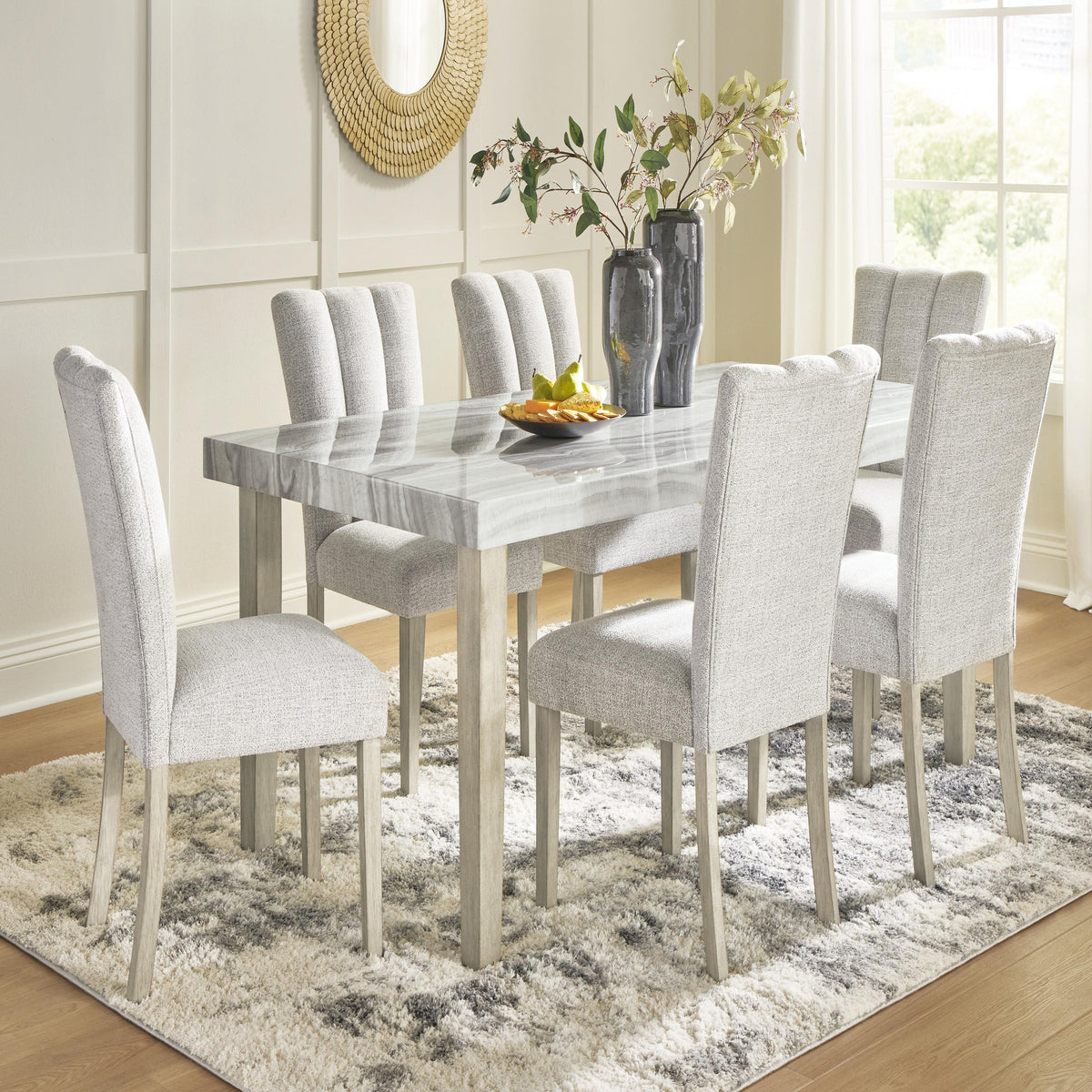 Larawyn Dining Table and 6 Chairs (PCD575-SI) - Image 2