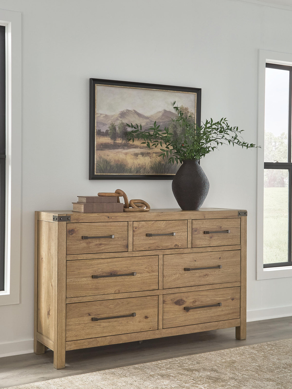 Ridgester Dresser - Light Brown  (B858-SI) - Image 2