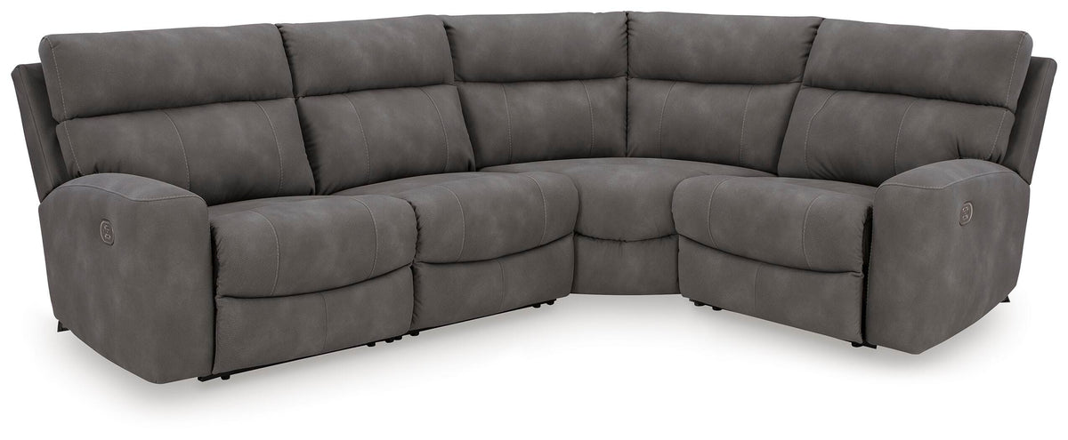 Next-Gen Durapella 4-Piece Power Reclining Sectional (61003-SI)
