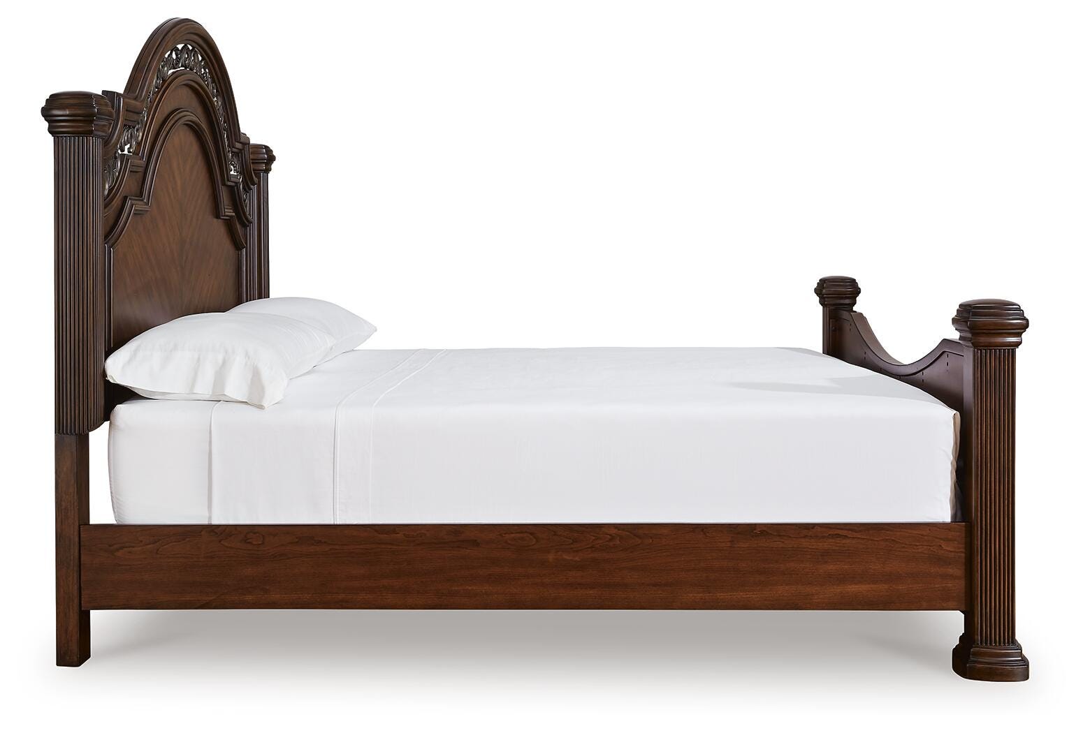Lavinton Poster Bed, Dresser, Mirror and Nightstand - Brown  (B764-SI) - Image 5