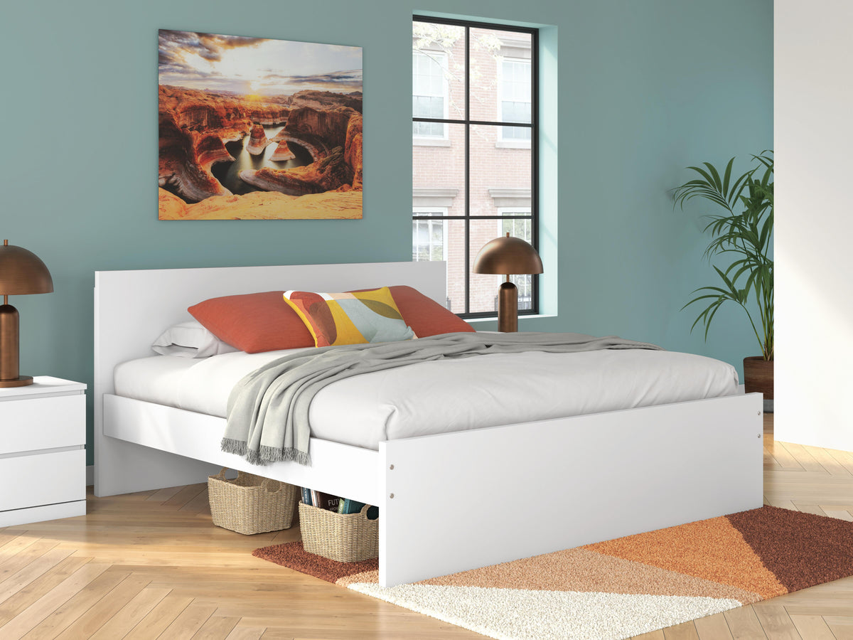 Onita Panel Platform Bed - White  (EB9630-SI) - Image 8