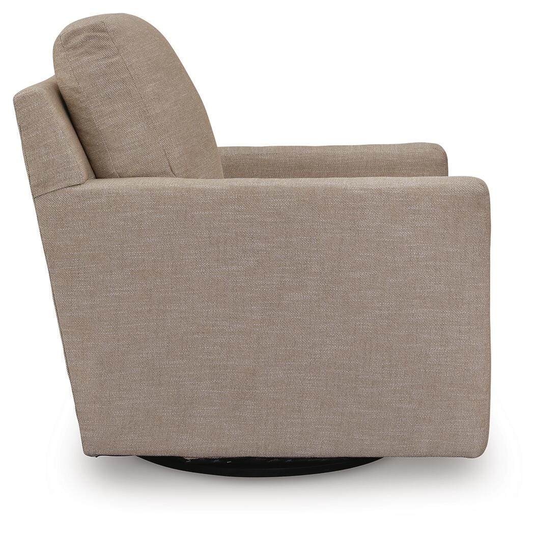 Freybourne Next-Gen Nuvella Swivel Accent Chair (A3000736-SI) - Image 4