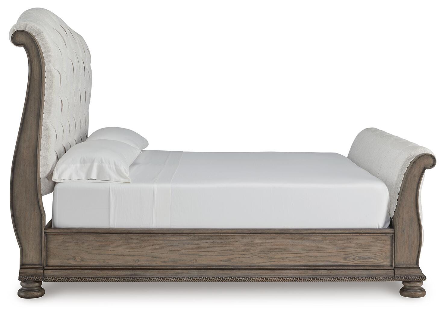 Ardenfield Sleigh Bed, Dresser, Mirror and Nightstand - Light Brown  (B944-SI) - Image 5