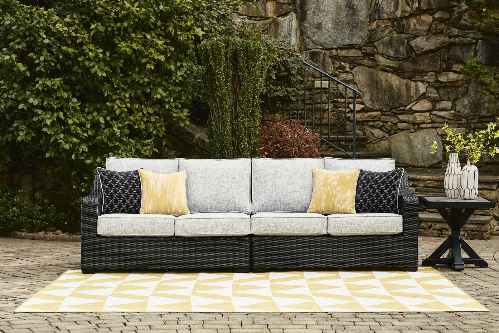 Beachcroft 2-Piece Outdoor Loveseat with Cushion (P792-SI) - Image 81