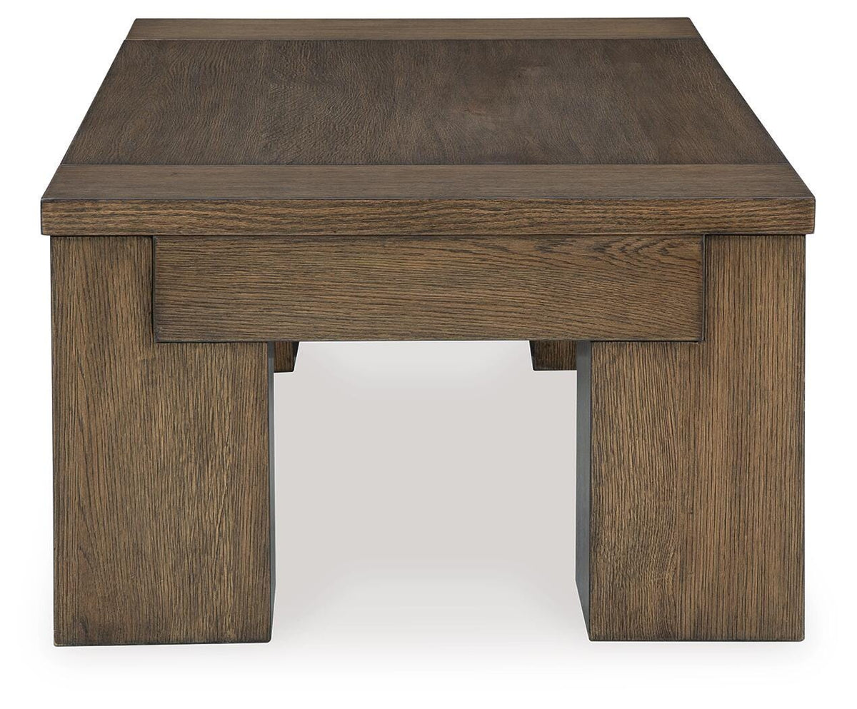 Rosswain Lift-Top Coffee Table - Warm Brown  (T763-SI) - Image 4