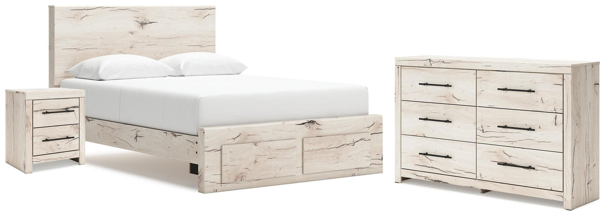 Lawroy Storage Bed, Dresser and Nightstand - Light Natural  (B2310-SI)