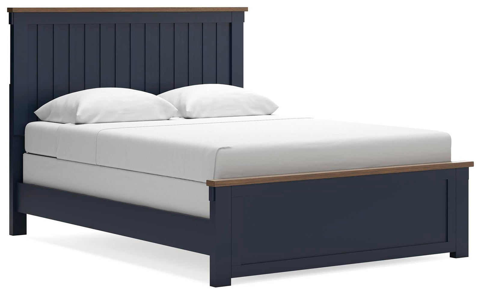 Landocken Panel Bed - Brown/Blue  (B414-SI)