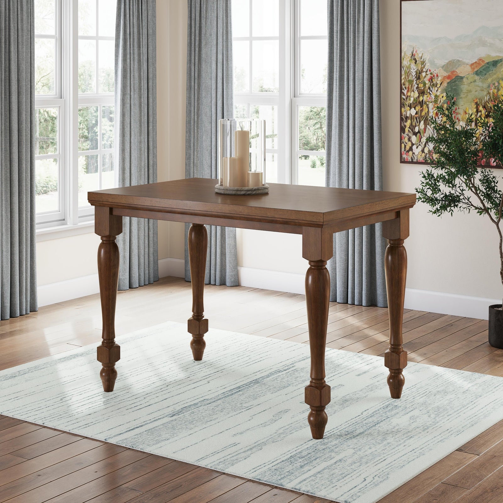Greddinton Counter Height Dining Table and 6 Barstools (PCD824-SI) - Image 14