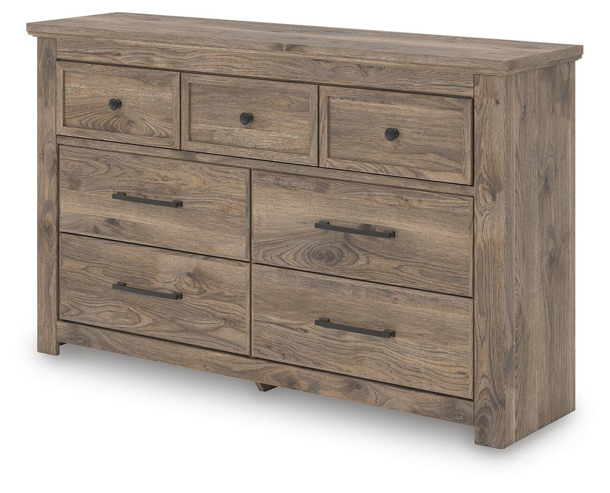 Rusticott Queen Poster Bed, Dresser and Nightstand (PCB2260-SI) - Image 8