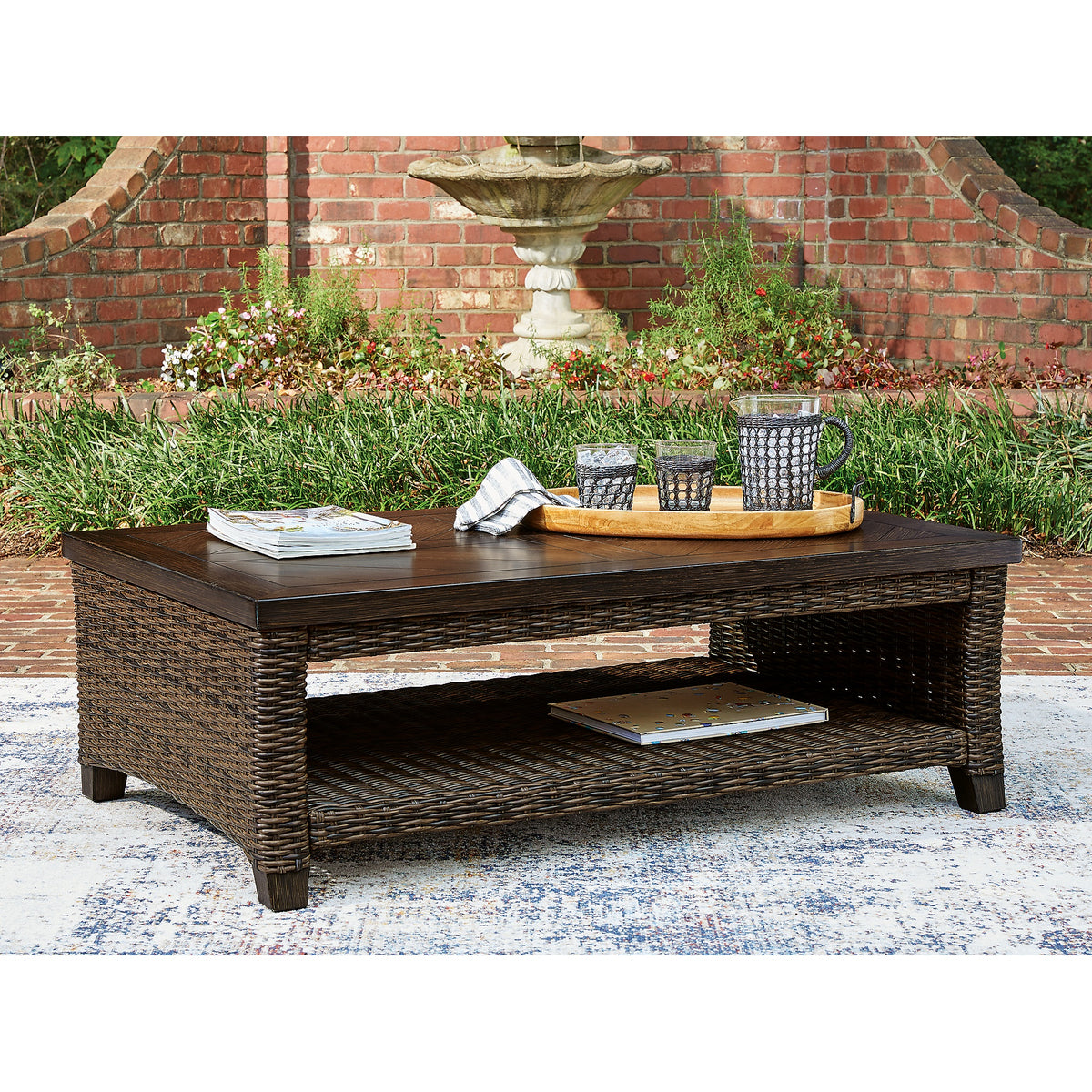 Monterey Point Outdoor Coffee Table (PCP760-SI) - Image 2