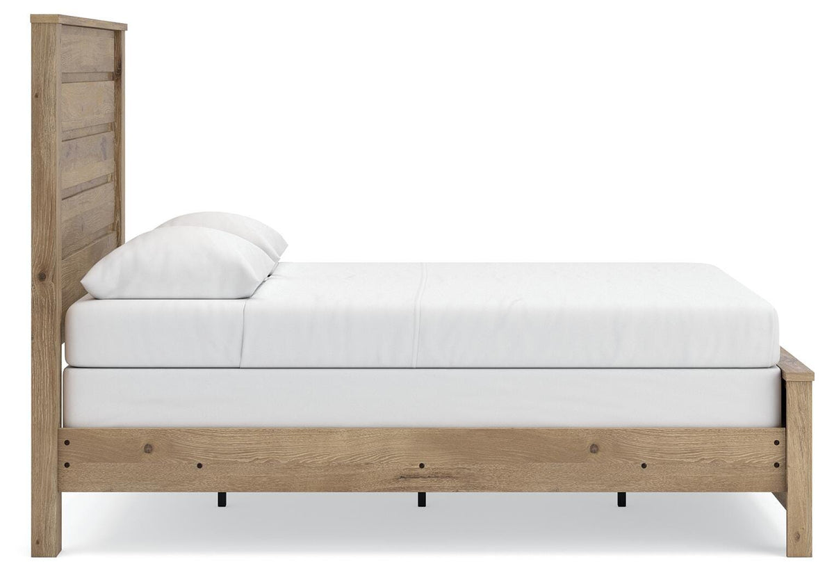 Brozmont Panel Bed, Dresser and Mirror (B1045-SI) - Image 12