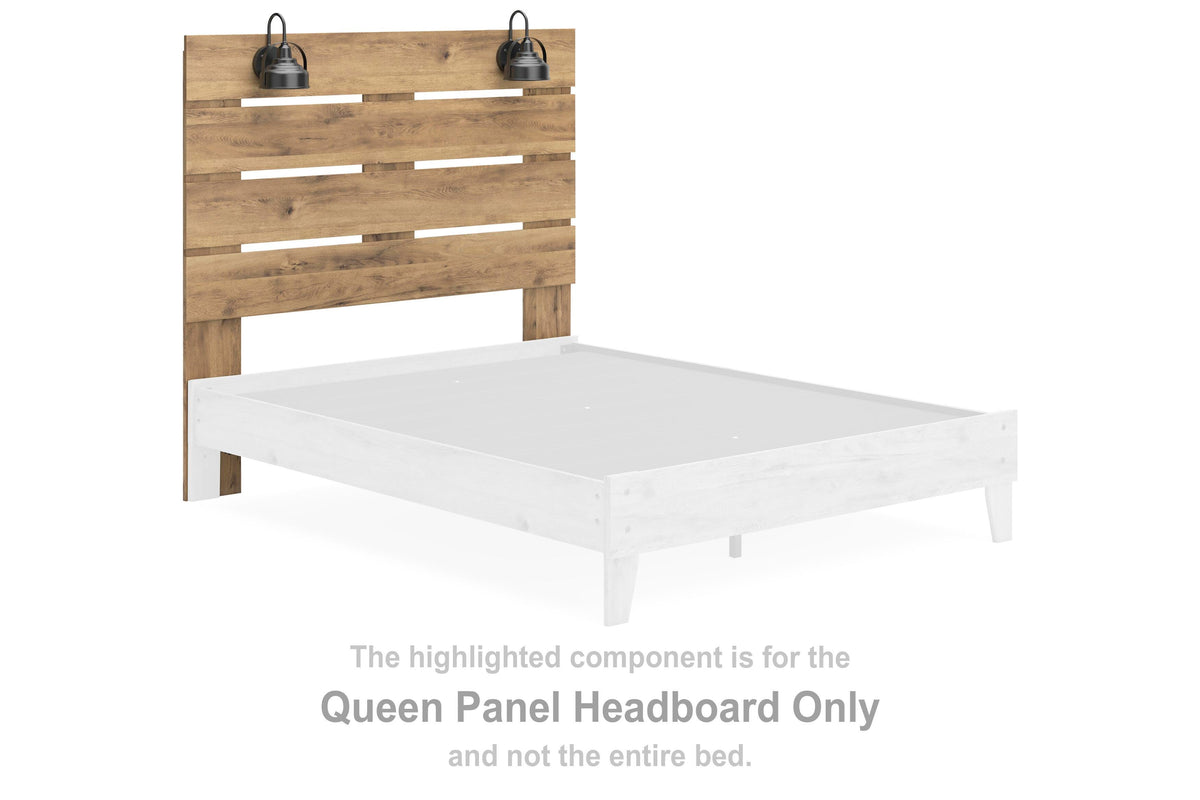 Larstin Panel Headboard - Tan Brown  (EB2712-SI) - Image 4
