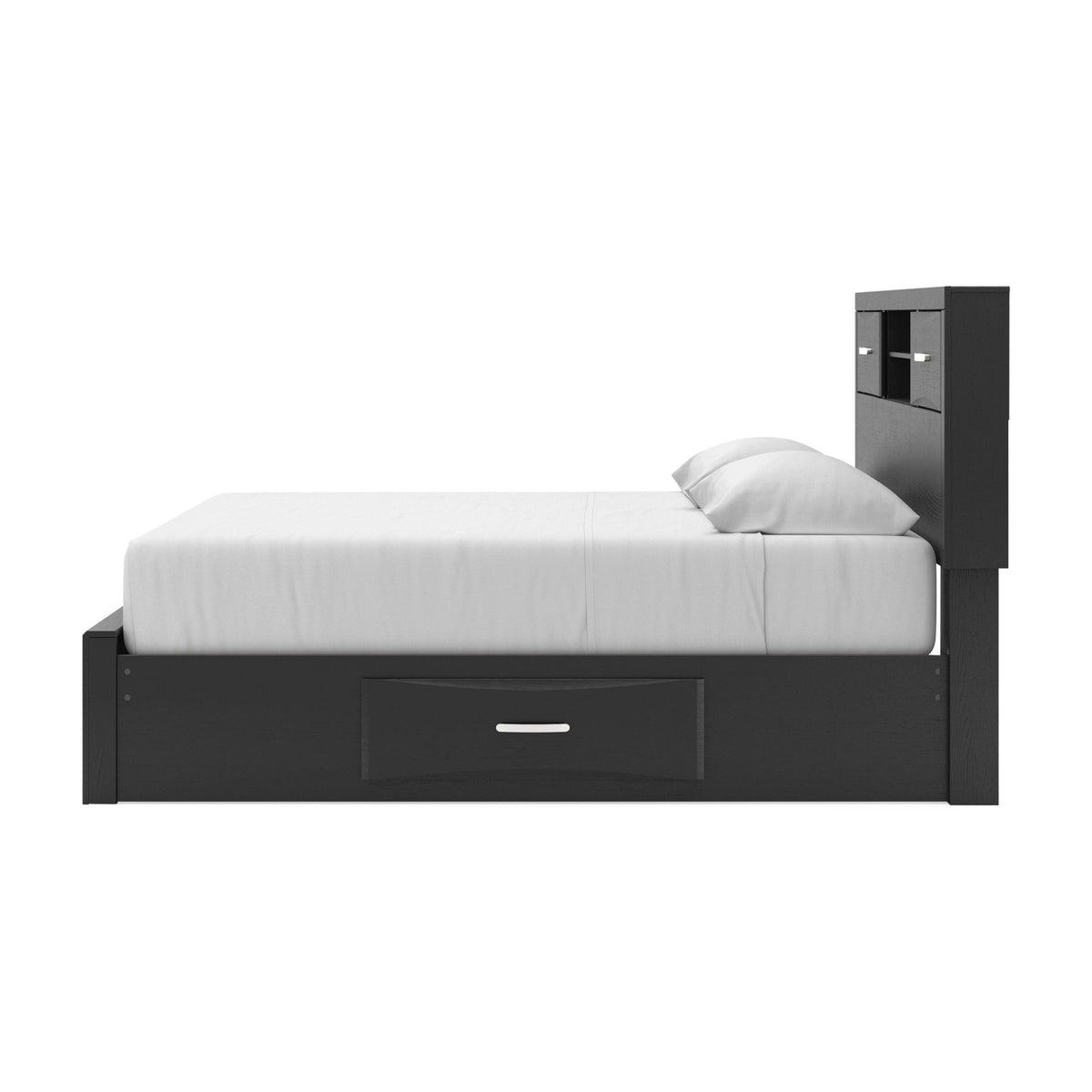 Stabotta King Bookcase Bed with Storage (PCB1755-SI) - Image 9