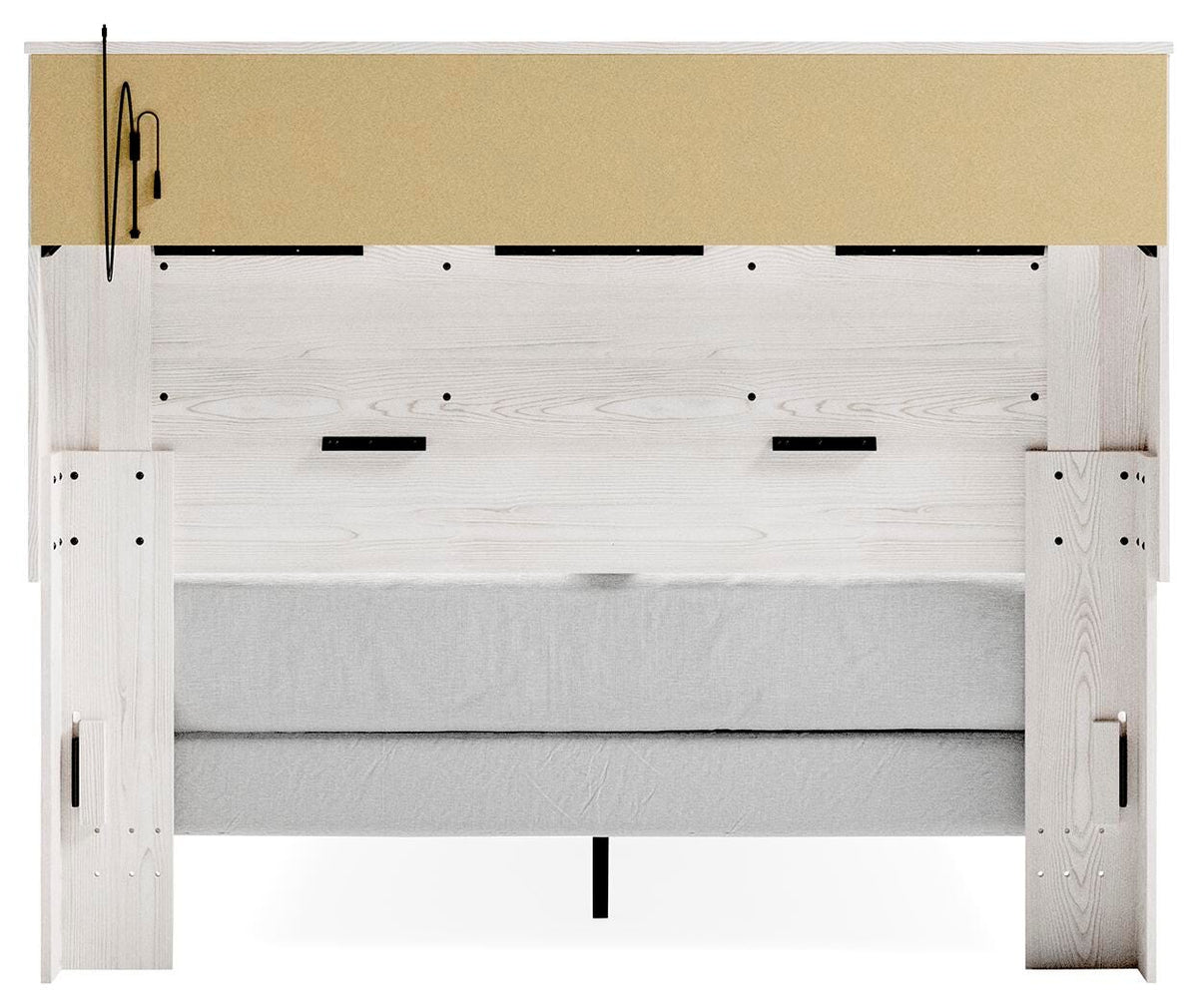 Altyra Panel Bookcase Bed - White  (B2640-SI) - Image 5