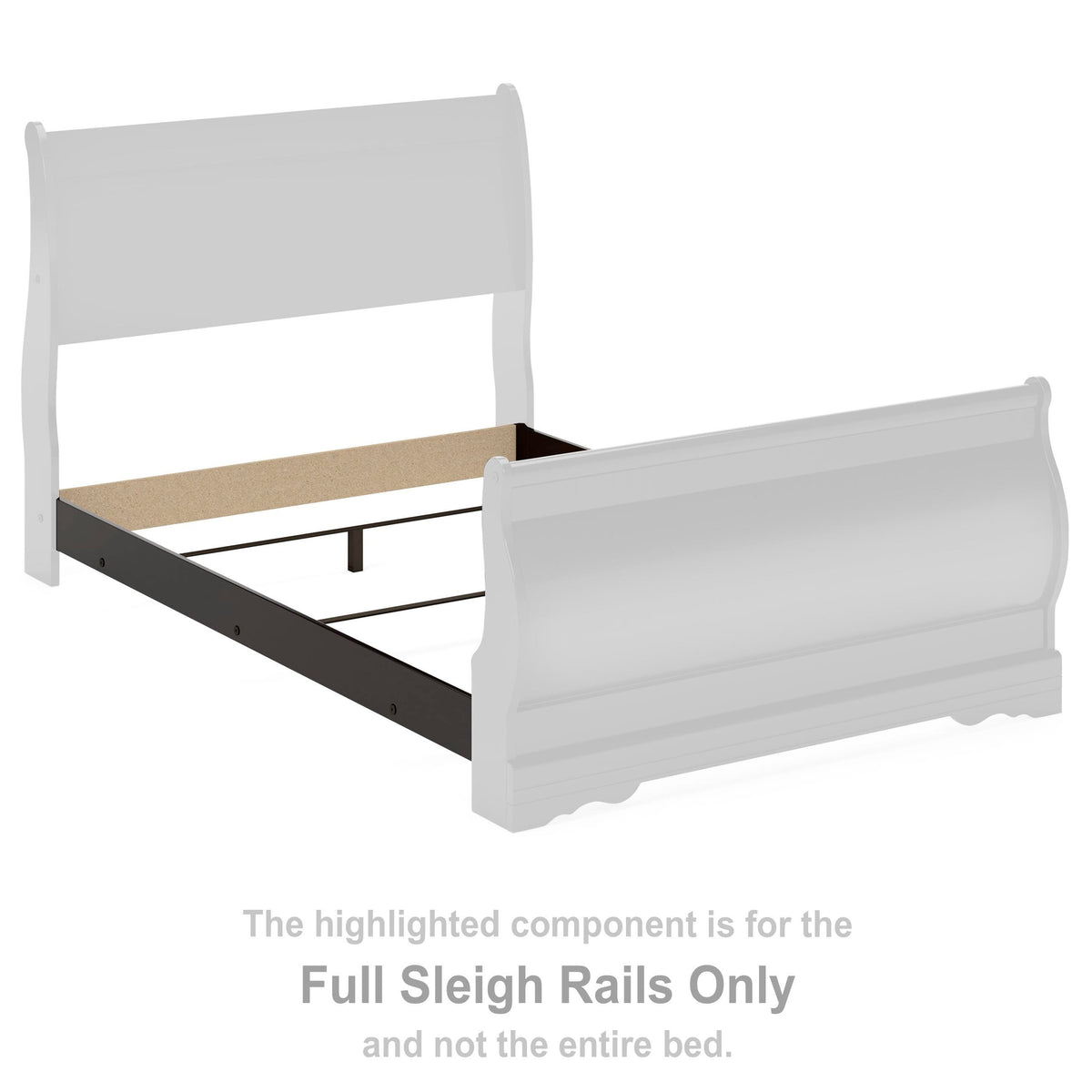 Huey Vineyard Sleigh Rails (Youth) - Black  (B128-SI)