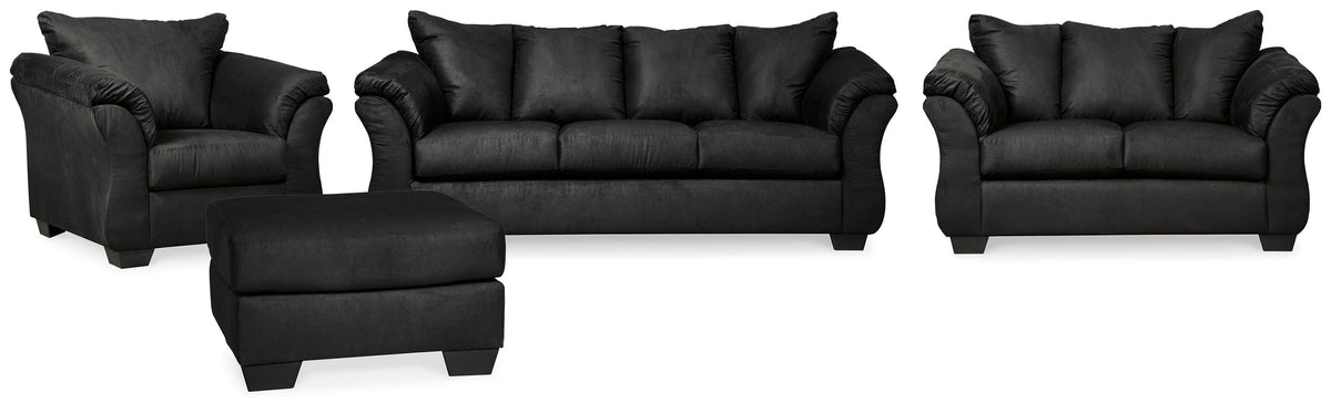 Darcy Sofa, Loveseat, Chair and Ottoman (75008-SI)