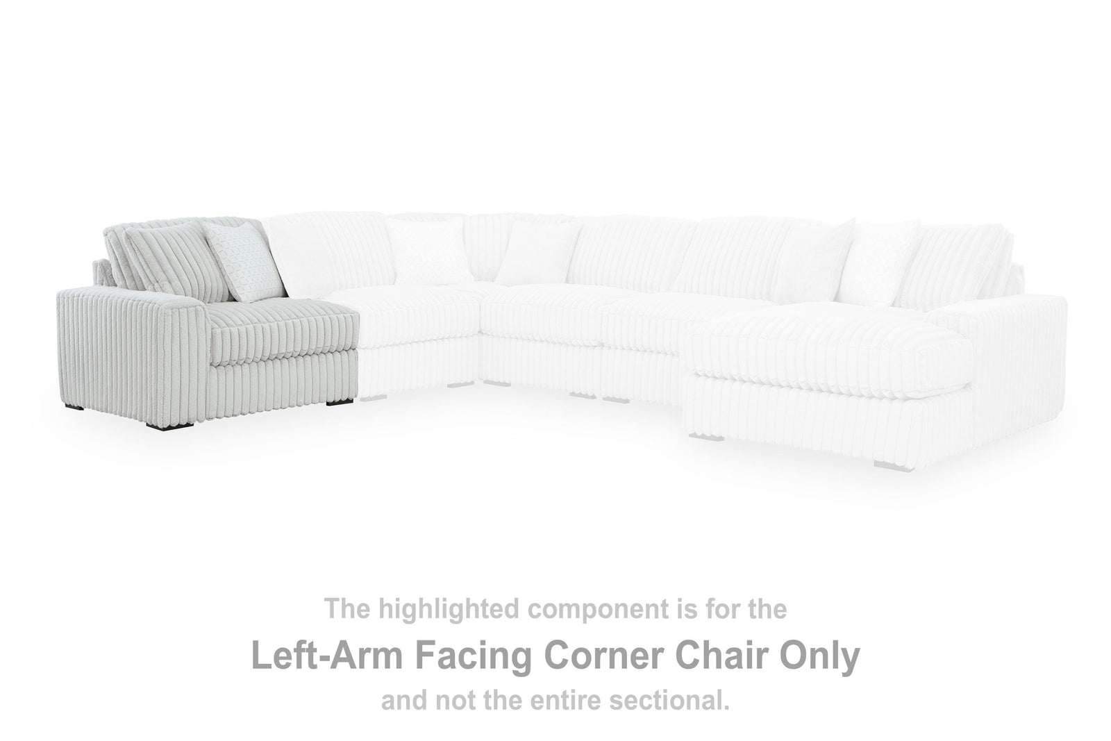 Stupendous Left-Arm Facing Corner Chaise (25903-SI) - Image 10