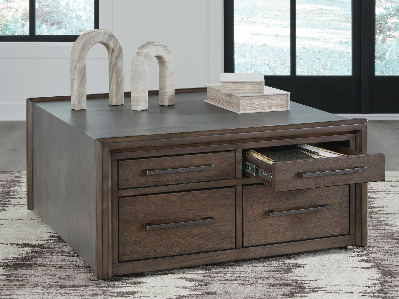 Kallenny Coffee Table - Brown/Gray  (T669-SI) - Image 8