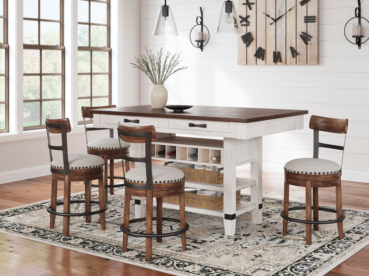 Valebeck Counter Height Dining Table and 4 Barstools (D546-SI) - Image 6
