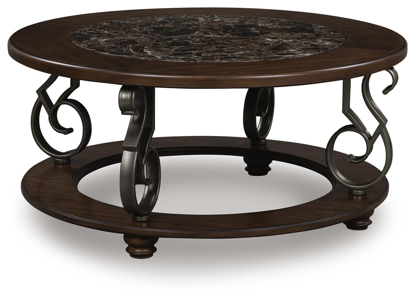 Frallyn Coffee Table and 2 Ends - Warm Brown  (T623-SI) - Image 7