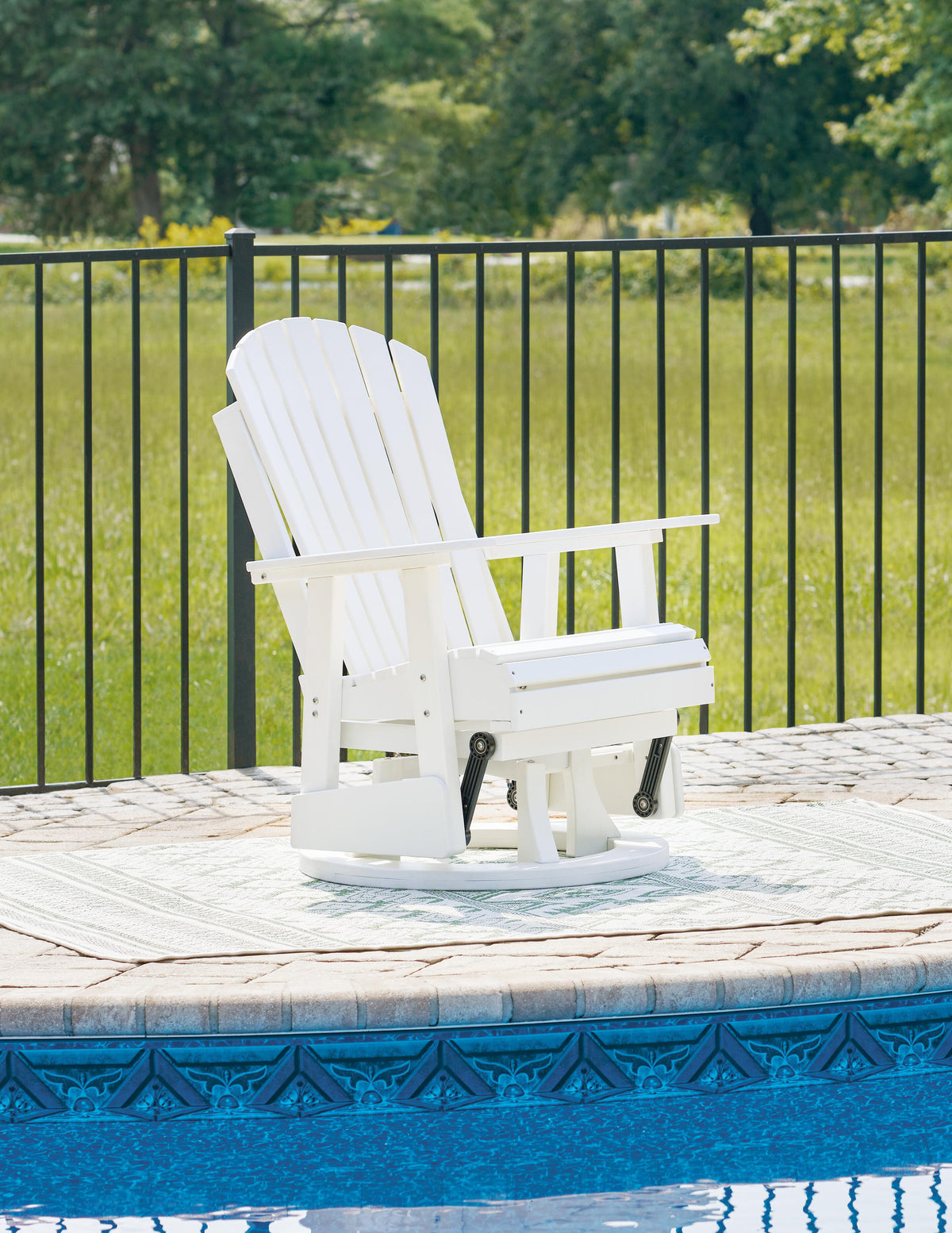 Hyland Wave Outdoor Glider Loveseat (P111-SI) - Image 17