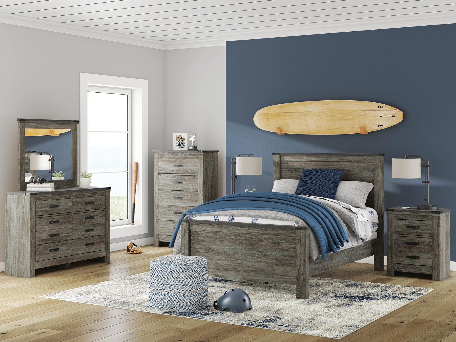 Frandern Dresser - Gray  (B4480-SI) - Image 8