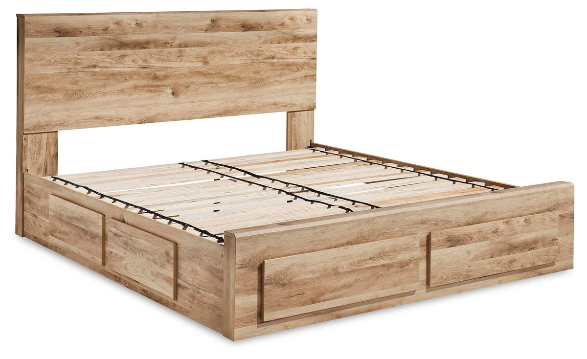 Hyanna Panel Storage Bed with 1 Under Bed Storage Drawer - Tan Brown  (B1050-SI) - Image 2