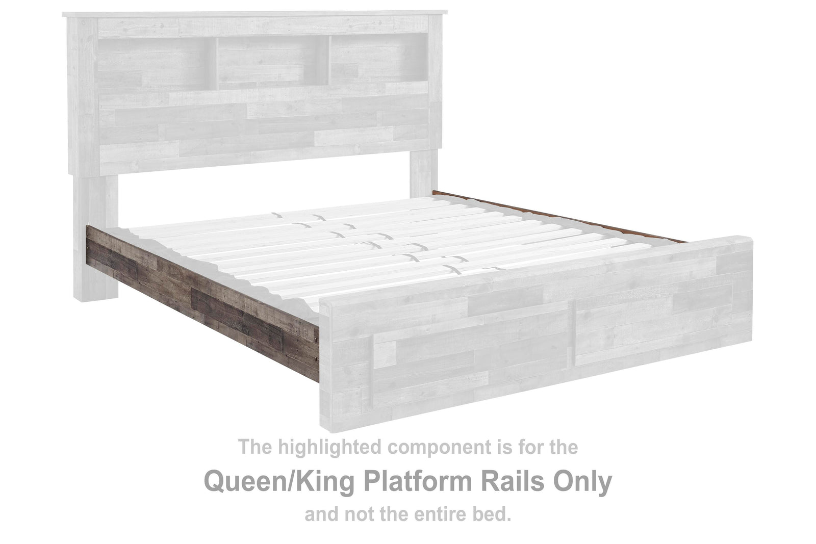 Derekson Platform Rails (Youth) - Multi Gray  (B200-SI) - Image 2