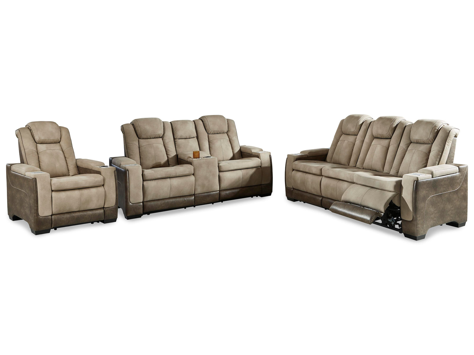 Next-Gen Durapella Power Reclining Sofa, Loveseat and Recliner (22003-SI)