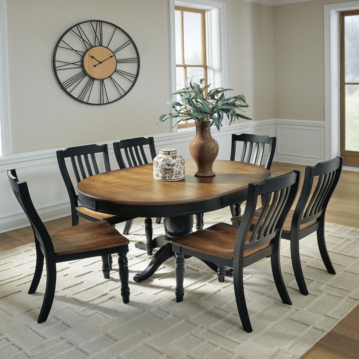 Clorazi Extension Dining Table and 6 Chairs (PCD619-SI) - Image 4