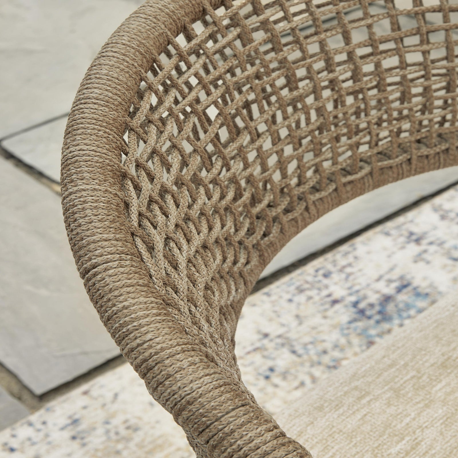 Orchard Beach Outdoor Arm Chair with Cushion (Set of 4) (PCP373-SI) - Image 6