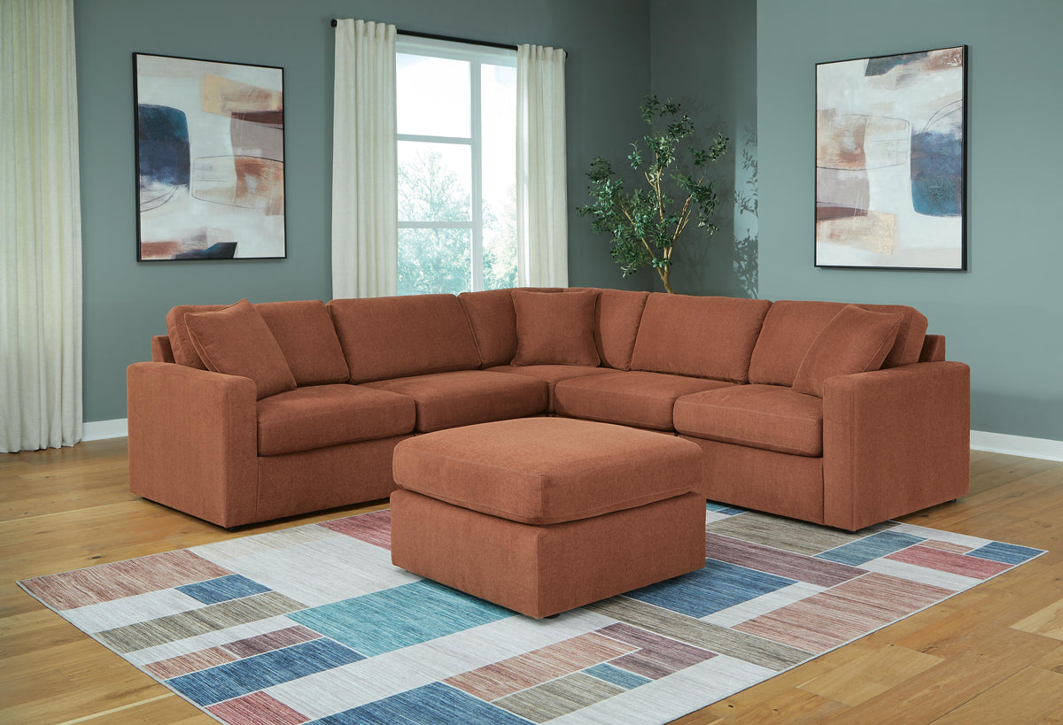 Modmax 5-Piece Sectional and Ottoman (92102-SI) - Image 2
