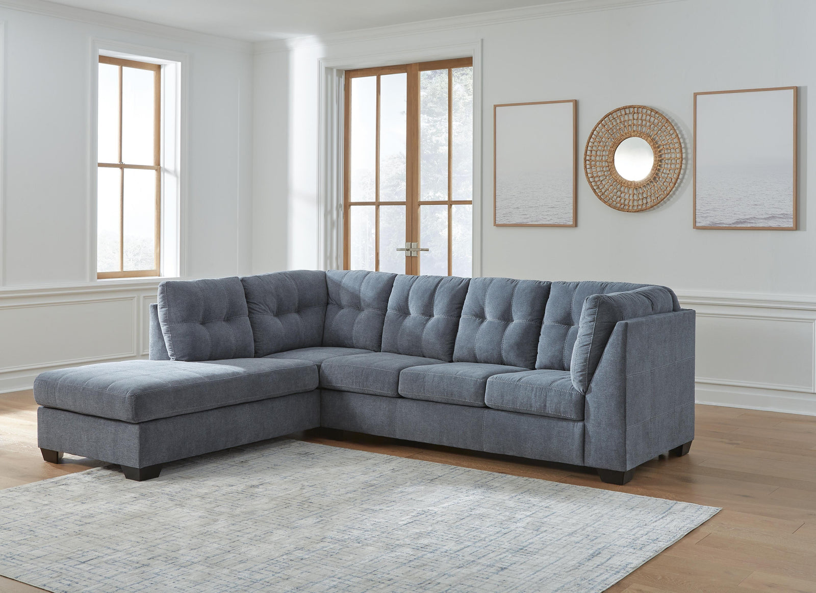 Marleton 2-Piece Sectional with Chaise (55303-SI) - Image 3