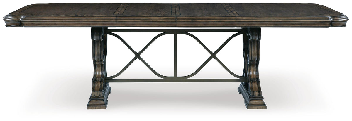 Maylee Dining Table, 6 Chairs and Bench (D947-SI) - Image 11