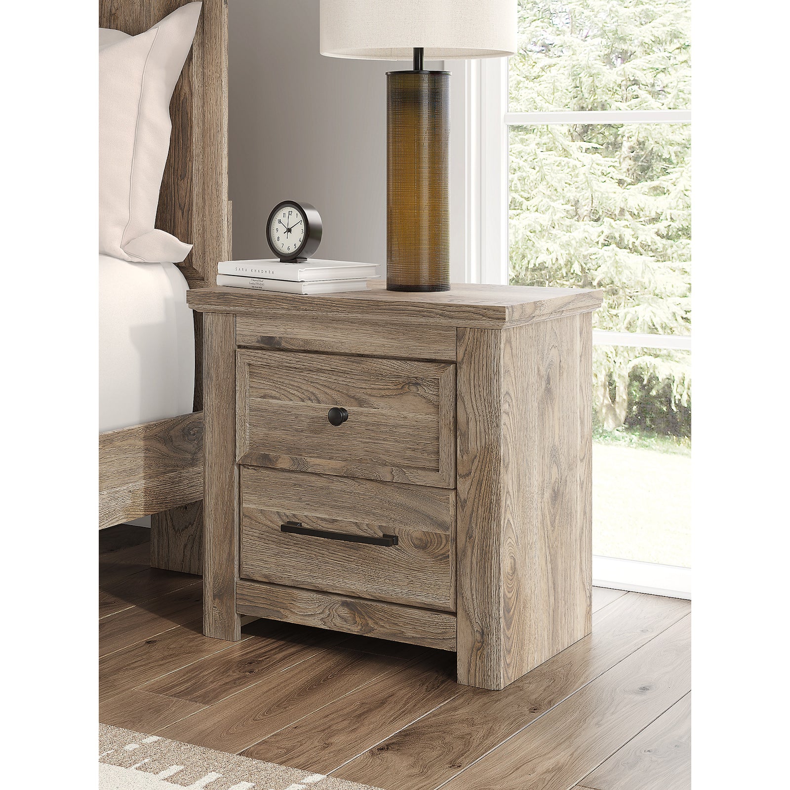 Rusticott King Panel Bed, Dresser, Mirror and Nightstand (PCB2260-SI) - Image 25
