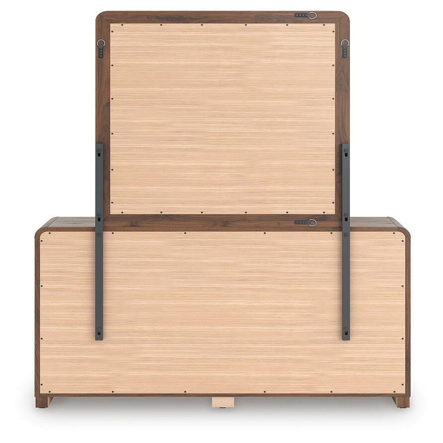 Fortlorn King Panel Bed, Dresser, Mirror and Nightstand (PCB386-SI) - Image 6