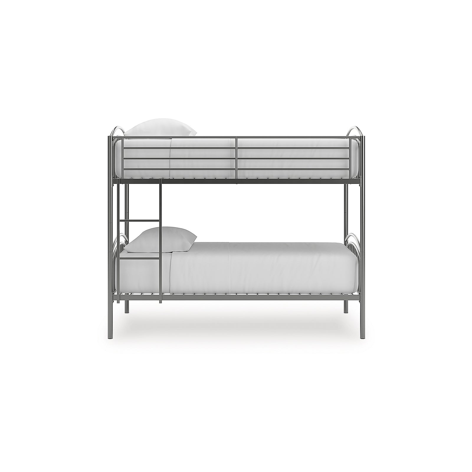 Lanceburg Twin over Twin Bunk Bed and 2 Mattresses (PCB400-SI) - Image 3