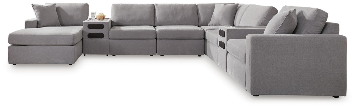 Modmax 8-Piece Sectional with Storage Chaise and Audio Consoles (92104-SI)